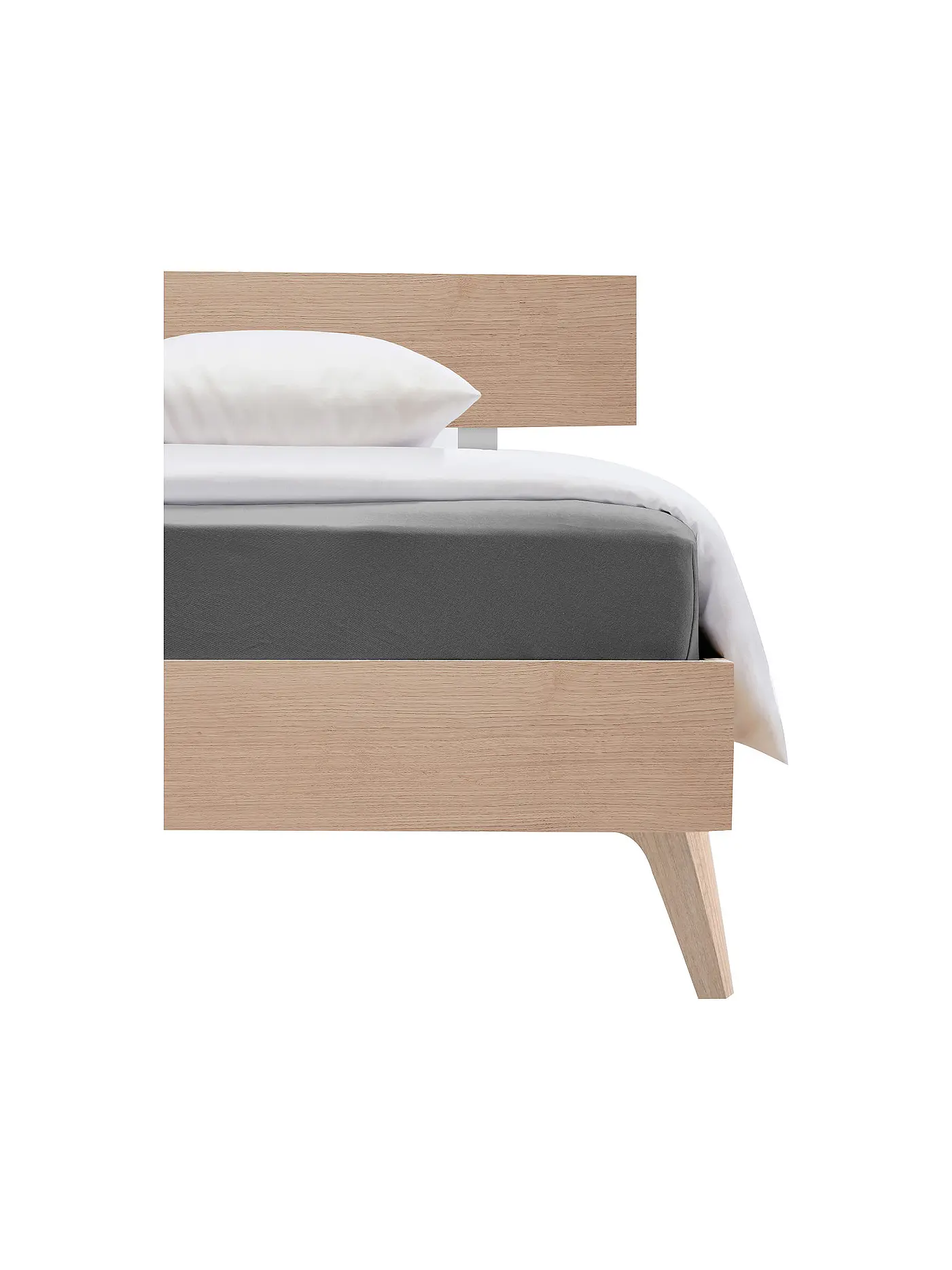 FLEURESSE | Jerseyspannleintuch 100x200cm (Sonne) | grau